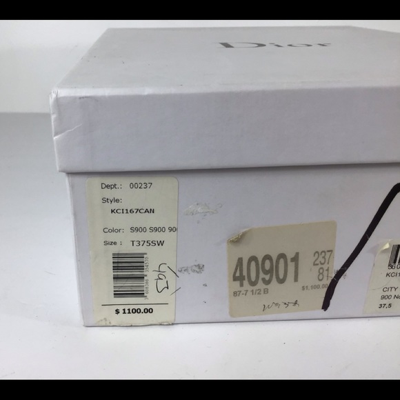 CHRISTIAN DIOR BLACK LEATHER MOTO ANKLE BOOTS CITY CANNAGE SZ EUR 37.5 US 7.5 - Picture 14 of 15